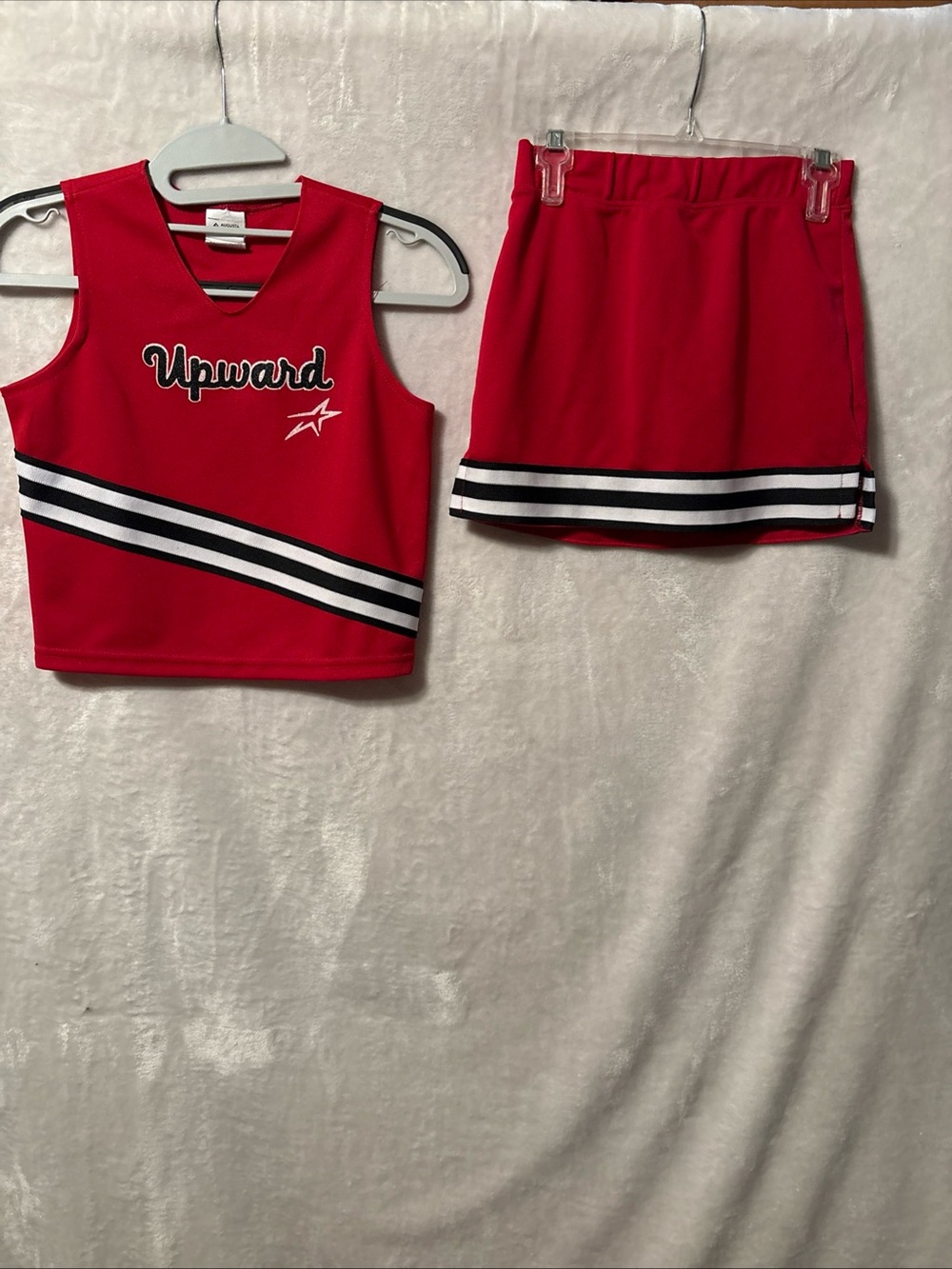 Augusta Sportswear Red Cheer Tank & Skort Set with Black and White Trim